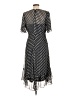 Calvin Klein 100% Polyester Polka Dots Black Cocktail Dress Size 10 - photo 2