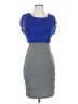 En Focus Studio Houndstooth Blue Cocktail Dress Size 4 - photo 1