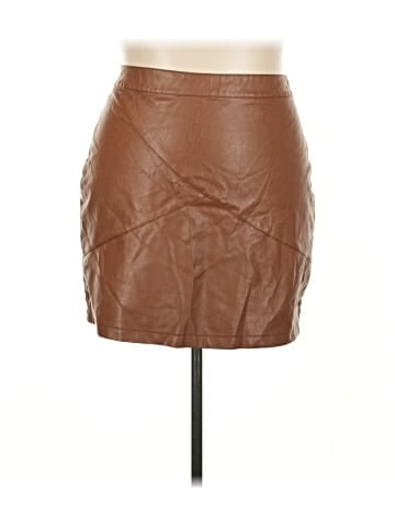 Zeagoo Faux Leather Skirt (view 1)