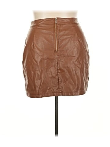 Zeagoo Faux Leather Skirt (view 2)