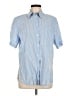 Assorted Brands Stripes Blue Short Sleeve Button-Down Shirt Size EU 40 / US 10 - photo 1