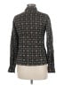Express 100% Silk Print Gray Long Sleeve Silk Top Size M - photo 2