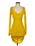 Cinq à Sept Solid Yellow Cocktail Dress Size 4 - photo 1
