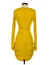 Cinq à Sept Solid Yellow Cocktail Dress Size 4 - photo 2