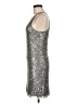 Max Studio Metallic Silver Cocktail Dress Size M - photo 5