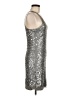 Max Studio Metallic Silver Cocktail Dress Size M - photo 4