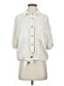 Wit & Wisdom Ivory 3/4 Sleeve Button-Down Shirt Size XS - photo 1