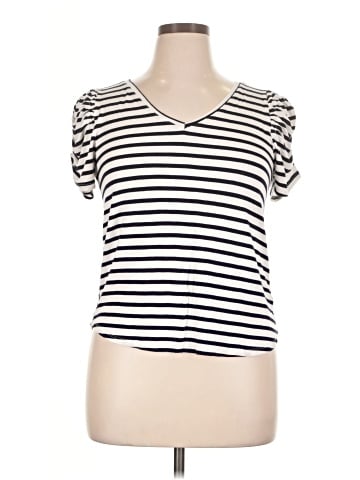 Green Envelope Short Sleeve Top (view 1)
