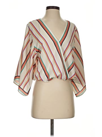 Flying Tomato 3/4 Sleeve Blouse (view 1)