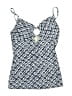 MICHAEL Michael Kors Tweed Blue Swimsuit Top Size 8 - photo 1