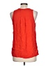 Maeve 100% Rayon Orange Sleeveless Button-Down Shirt Size 12 - photo 2