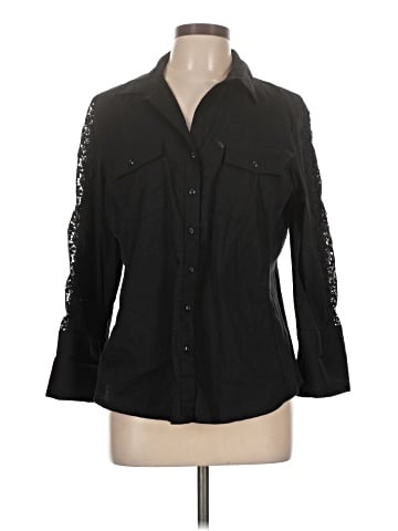 Zac & Rachel 3/4 Sleeve Button-Down Shirt (view 1)