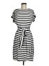 Chaps Stripes Gray Casual Dress Size M - photo 1