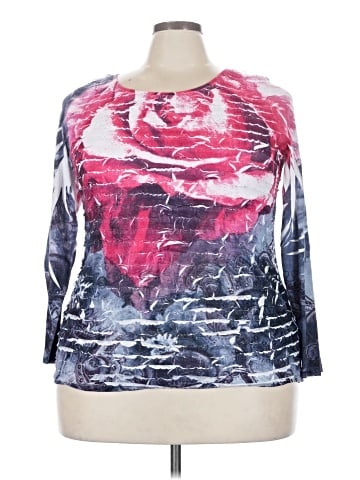 Lane Bryant Outlet 3/4 Sleeve T-Shirt (view 1)