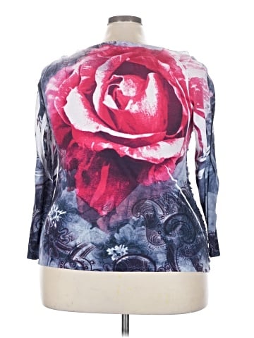 Lane Bryant Outlet 3/4 Sleeve T-Shirt (view 2)