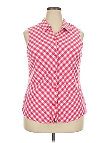 Jaclyn Smith Sleeveless Button-Down Shirt (view 1)