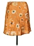 Polly 100% Polyester Floral Orange Casual Skirt Size 6 - photo 2