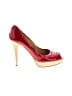 Stuart Weitzman Color Block Red Heels Size 7 - photo 1