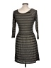 Eight Sixty Stripes Gray Casual Dress Size L - photo 2