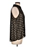 Collective Concepts 100% Polyester Black Sleeveless Blouse Size L - photo 4