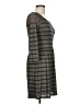 Eight Sixty Stripes Gray Casual Dress Size L - photo 4
