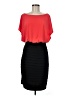 Sangria Color Block Red Cocktail Dress Size 8 - photo 1