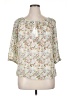 Assorted Brands 100% Cotton Ivory 3/4 Sleeve Blouse Size XL - photo 1