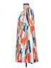 Unbranded Print Orange Casual Dress Size L - photo 5
