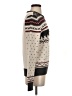 Lands' End 100% Cotton Print Ivory Pullover Sweater Size S - photo 4