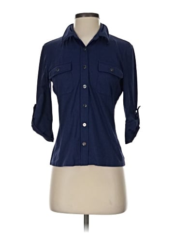 J. McLaughlin 3/4 Sleeve Button-Down Shirt (view 1)