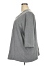 Catherines Solid Gray 3/4 Sleeve Top Size 2X - photo 5