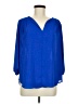 Pleione Blue 3/4 Sleeve Blouse Size M - photo 1
