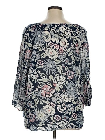 Chaps 3/4 Sleeve Blouse (view 2)