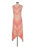 Apt. 9 Chevron-herringbone Orange Casual Dress Size M - photo 2