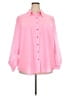 Style&Co 100% Polyester Solid Pink 3/4 Sleeve Blouse Size 3X - photo 1