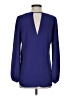 Aqua 100% Polyester Purple Long Sleeve Blouse Size XS - photo 2