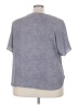 Anne Klein 100% Polyester Gray Short Sleeve Top Size 26 - photo 2