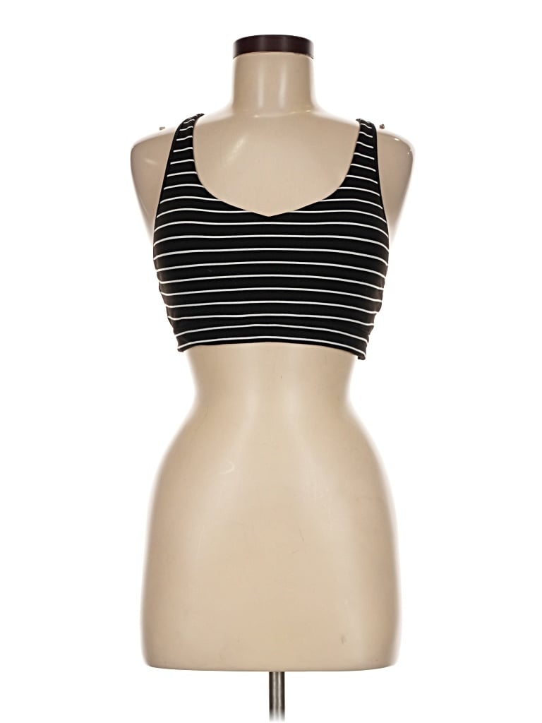 Pre-owned Athleta Tank Top Black Strapless Neckline Tops