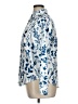 Unbranded 100% Polyester Print Blue Long Sleeve Blouse Size XL - photo 5