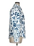 Unbranded 100% Polyester Print Blue Long Sleeve Blouse Size XL - photo 4