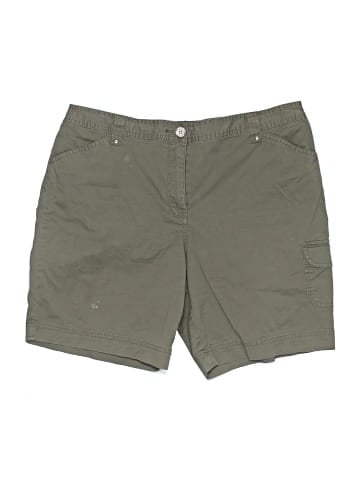 Karen Scott Khaki Shorts (view 1)