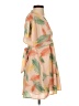 Unbranded 100% Polyester Tropical Tan Cocktail Dress Size S - photo 4