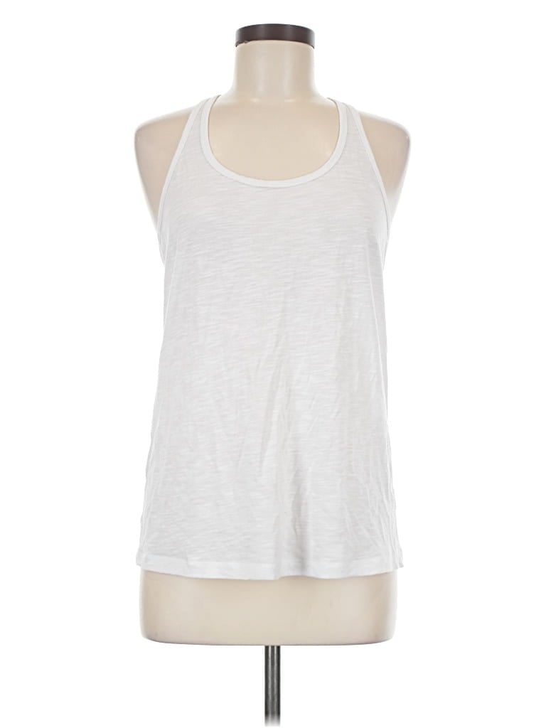 Pre-owned Uniquely Lorna Jane Tank Top White Halter Neckline Tops