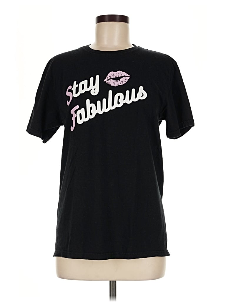 Pre-owned Gildan Short Sleeve T-shirt In Black