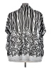 Ember Print Silver 3/4 Sleeve Blouse Size 3X - photo 2