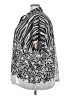 Ember Print Silver 3/4 Sleeve Blouse Size 3X - photo 5