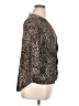 Dana Buchman 100% Polyester Animal Print Black 3/4 Sleeve Blouse Size XL (petite) - photo 4