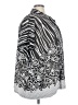 Ember Print Silver 3/4 Sleeve Blouse Size 3X - photo 4