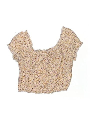 Pink Rose Short Sleeve Blouse (view 1)
