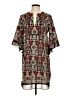 BCBGMAXAZRIA 100% Polyester Print Gray Casual Dress Size S - photo 1